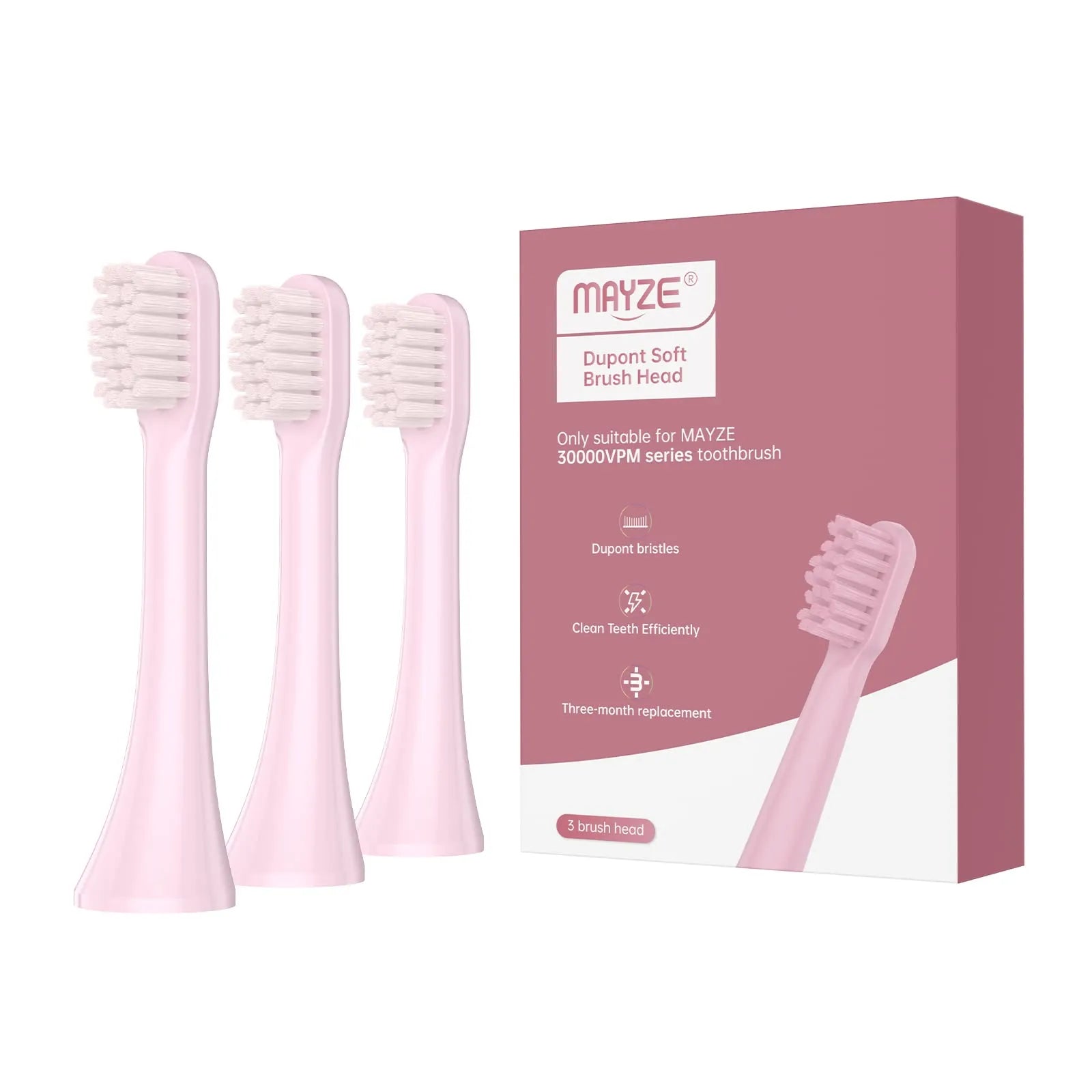 Replacement Toothbrush Heads for MAYZE W1 Series