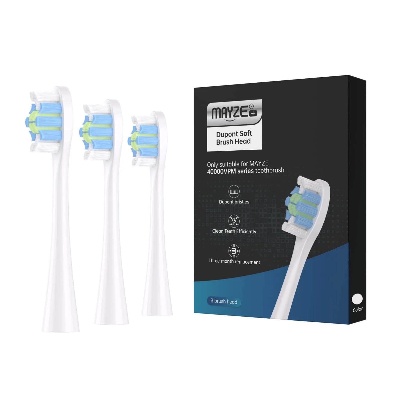 Replacement Toothbrush Heads for MAYZE T1 Series